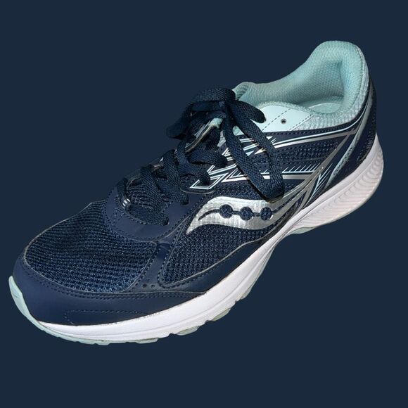Women’s Saucony Cohesion 14 Blue Dutch Goat Running Sneakers Size 10 - Picture 7 of 7